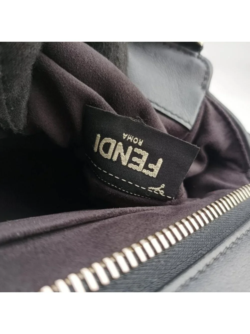 ★SOLD★ Fendi Com Click Small Black Multicolor Leather Messenger Bag - Picture 12 of 15